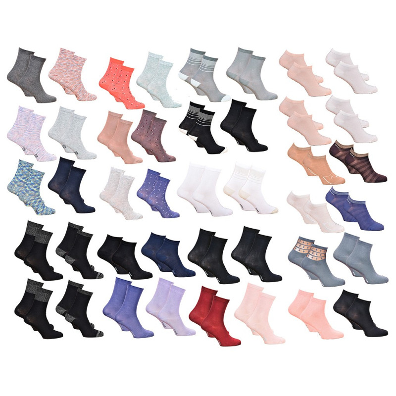 Chaussettes femme DIM en Coton Confort et Elegance -Assortiment modèles photos selon arrivages-