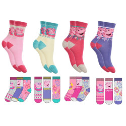 Chaussettes Enfant Licence Peppa Pig fantaisie -Assortiment modèles photos selon arrivages-