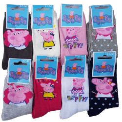Chaussettes Enfant Licence Peppa Pig fantaisie -Assortiment modèles photos selon arrivages-