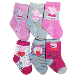Chaussettes Enfant Licence Peppa Pig fantaisie -Assortiment modèles photos selon arrivages-