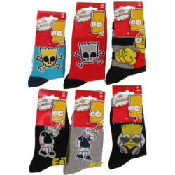 Chaussettes Enfant Licence Simpsons fantaisie -Assortiment modèles photos selon arrivages-