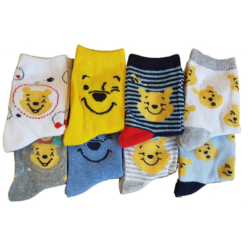 Chaussettes Enfant Licence WINNIE L'OURSON fantaisie -Assortiment modèles photos selon arrivages-