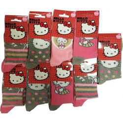 Chaussettes Enfant Licence HELLO KITTY fantaisie -Assortiment modèles photos selon arrivages-