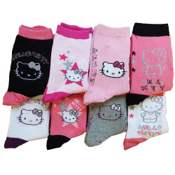 Chaussettes Enfant Licence HELLO KITTY fantaisie -Assortiment modèles photos selon arrivages-