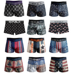 Boxer No Publik Homme Confort et Fantaisie en Microfibre -Assortiment modèles photos selon arrivages-