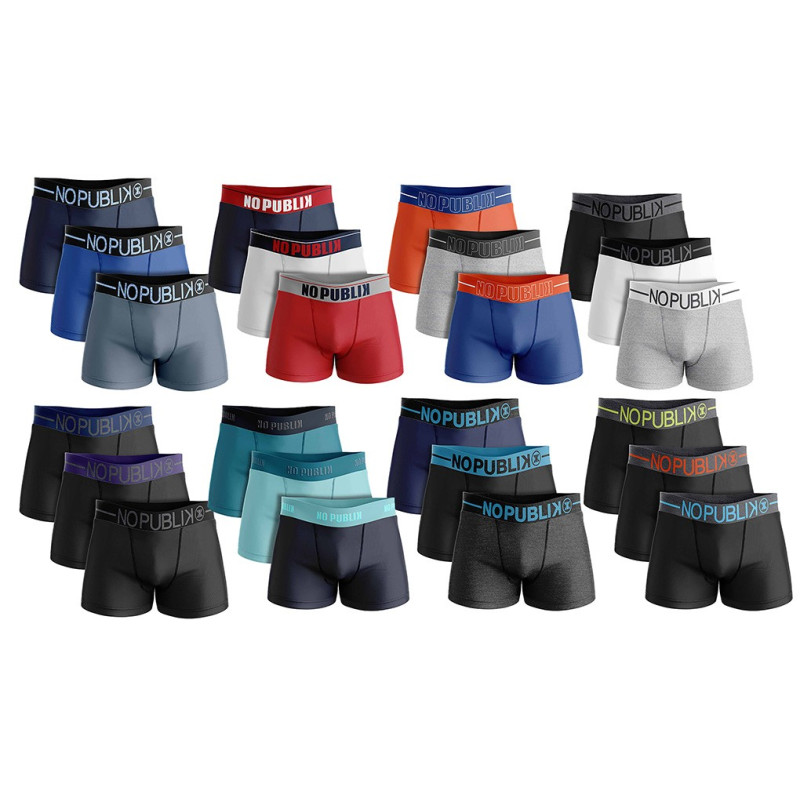 Boxer No Publik Homme Confort et Qualité en Coton -Assortiment modèles photos selon arrivages-