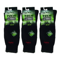 Chaussettes hautes homme La Rurale Haute Qualité technique avec laine