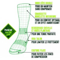 Chaussettes hautes homme La Rurale Haute Qualité technique avec laine