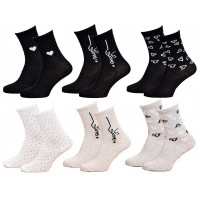 Chaussettes Femme Fantaisie Confort Coton Majoritaire