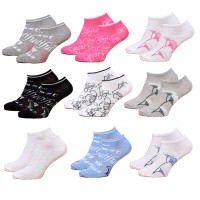 Chaussettes Femme Socquettes Tiges courtes Coton Majoritaire