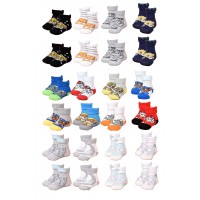 Chaussettes Bébé Naissance Licence fantaisie: Mickey ,Minnie, Winnie, Roi Lion..  -Assortiment modèles photos selon arrivages-