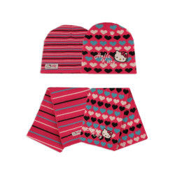 Ensemble Bonnet et Echarpe Hello Kitty