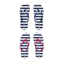 Tongs Femme rayures Lot de 2