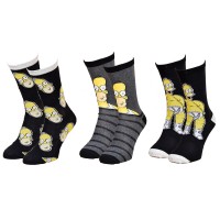 Chaussettes homme Simpsons en Coton -Assortiment modèles photos selon arrivages-