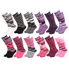 Chaussettes Hautes Fille Mi bas Coton Majoritaire