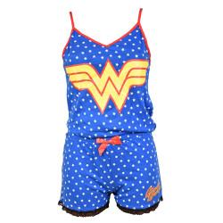 Pyjama Femme COMICS: WONDERWOMAN en Coton -Chaleur,Douceur et Confort-