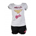 Pyjama Femme COMICS: WONDERWOMAN en Coton -Chaleur,Douceur et Confort-