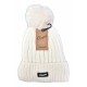 Bonnet Pompon CHEVIGNON Cachemire Ultra doux Doublure Polaire