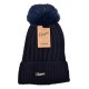 Bonnet Pompon CHEVIGNON Cachemire Ultra doux Doublure Polaire