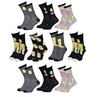 Chaussettes homme Simpsons en Coton -Assortiment modèles photos selon arrivages-