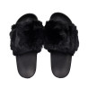 Pantoufles Mules pour Femme Fourrure Confort