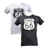 T shirt homme ROUTE 66 en Coton Confort et Qualité