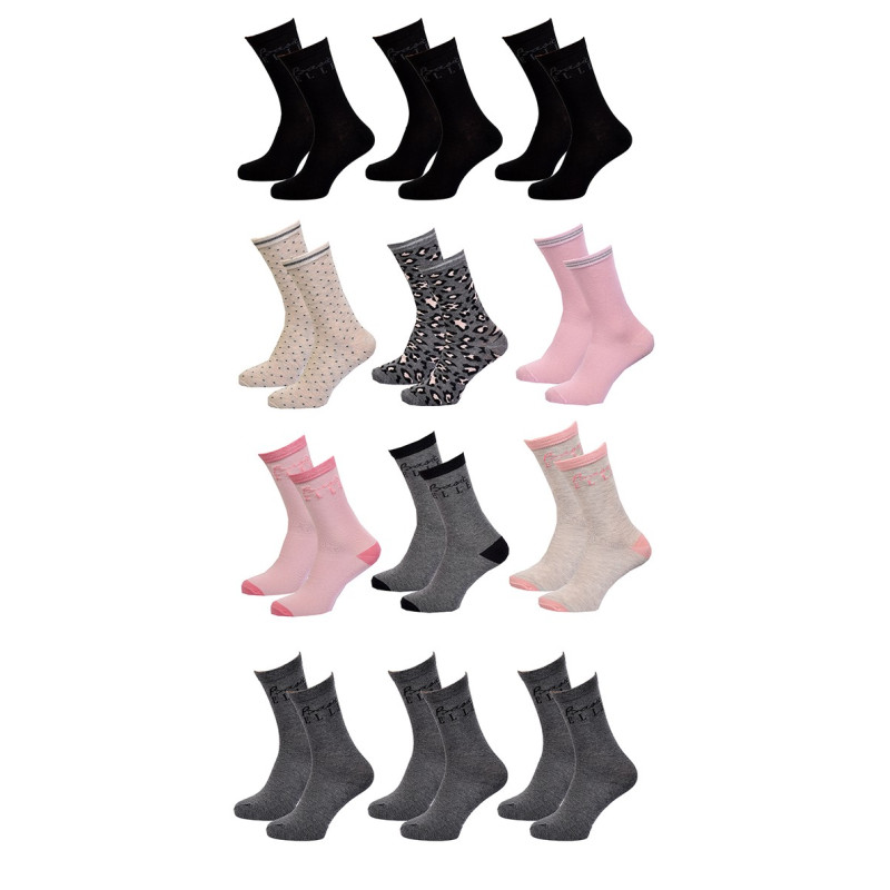 Chaussettes femme ELLE Basic Qualité et Confort-Assortiment modèles photos selon arrivages-