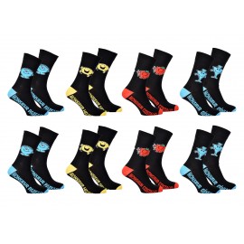 Chaussettes homme MONSIEUR MADAME en Coton -Assortiment modèles photos selon arrivages-