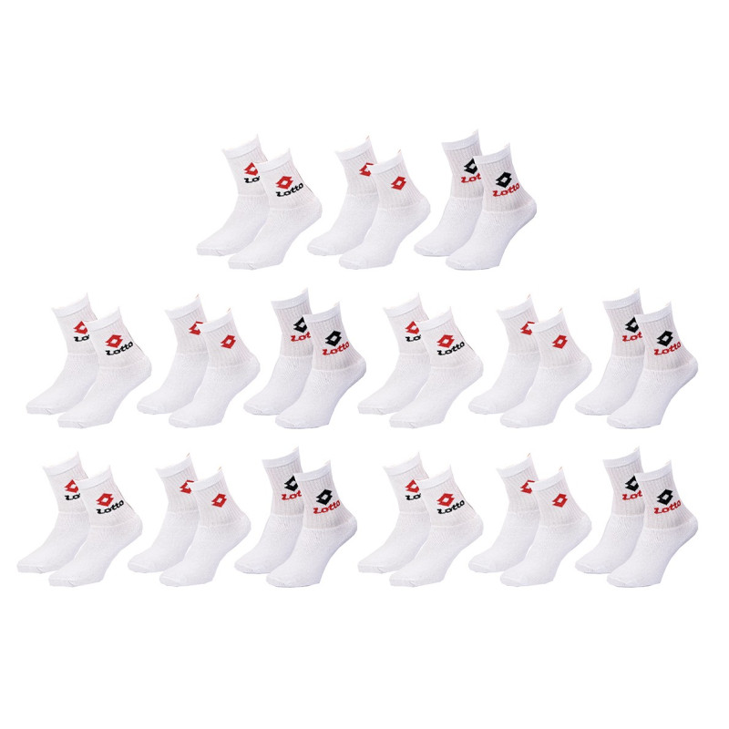 Chaussettes Enfant LOTTO TENNIS CREW Coton Majoritaire Confort et Qualité
