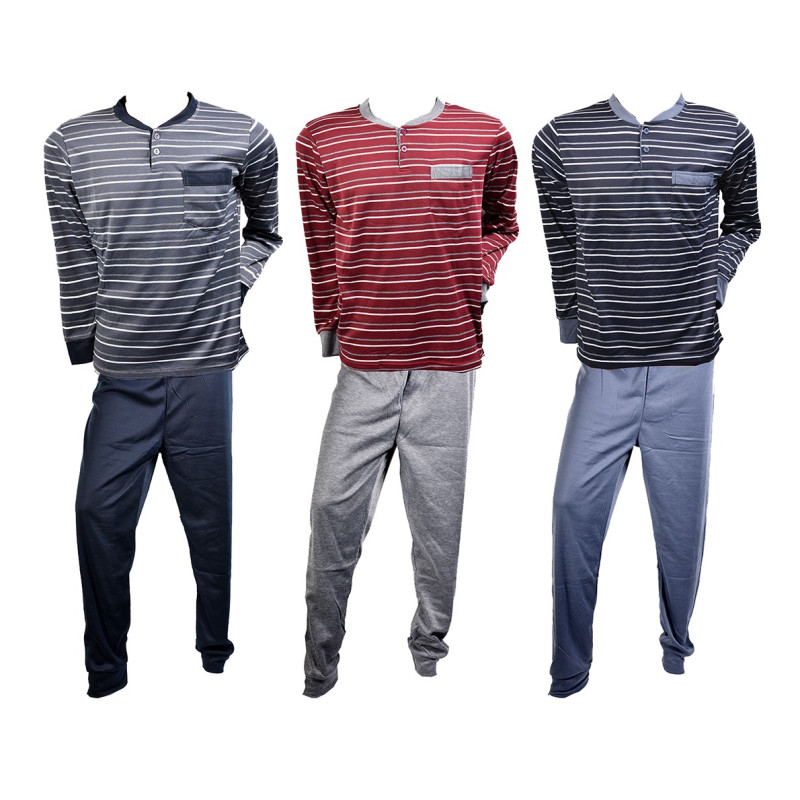 Pyjama Homme Long Soft Touch Doublé Polaire