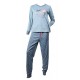 Pyjama Femme Long Fantaisie Doublé Polaire