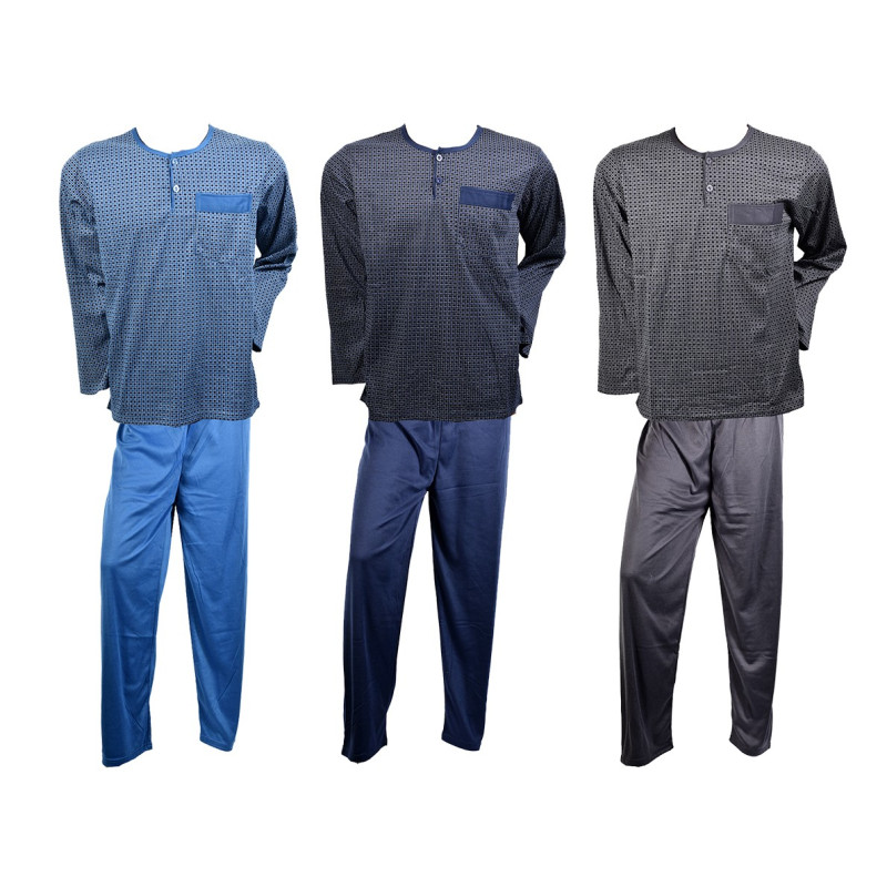 Pyjama Homme Long Eco Doublé Polaire