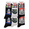 Pack de Chaussettes Adulte Licence CARTOON Fantaisies-Assortiment modèles photos selon arrivages-