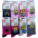 Chaussettes Enfant Licence Les Minions fantaisie -Assortiment modèles photos selon arrivages-