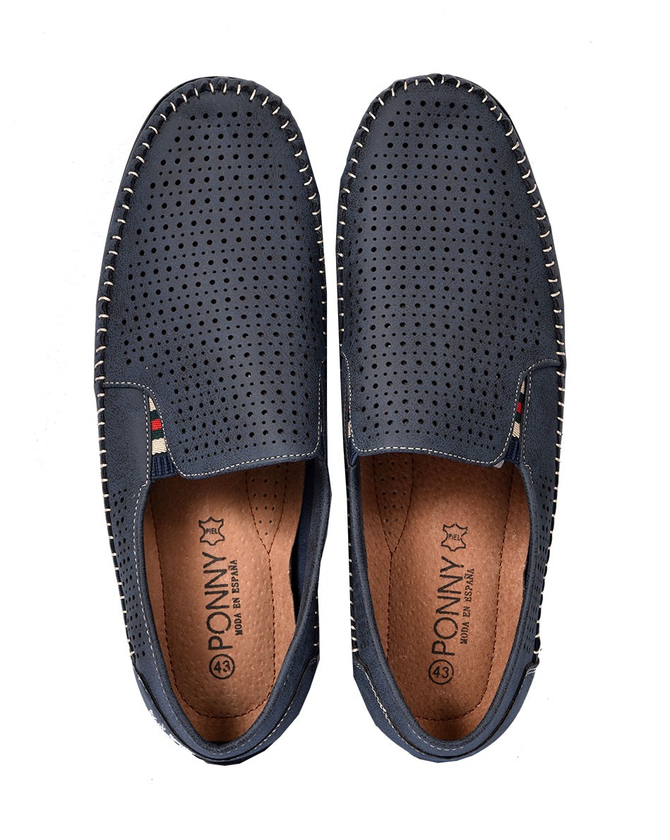 Mocassins pour Homme Doublure CUIR PREMIUM- Chaussure d'été Qualité et Confort - Foto 6 di 8