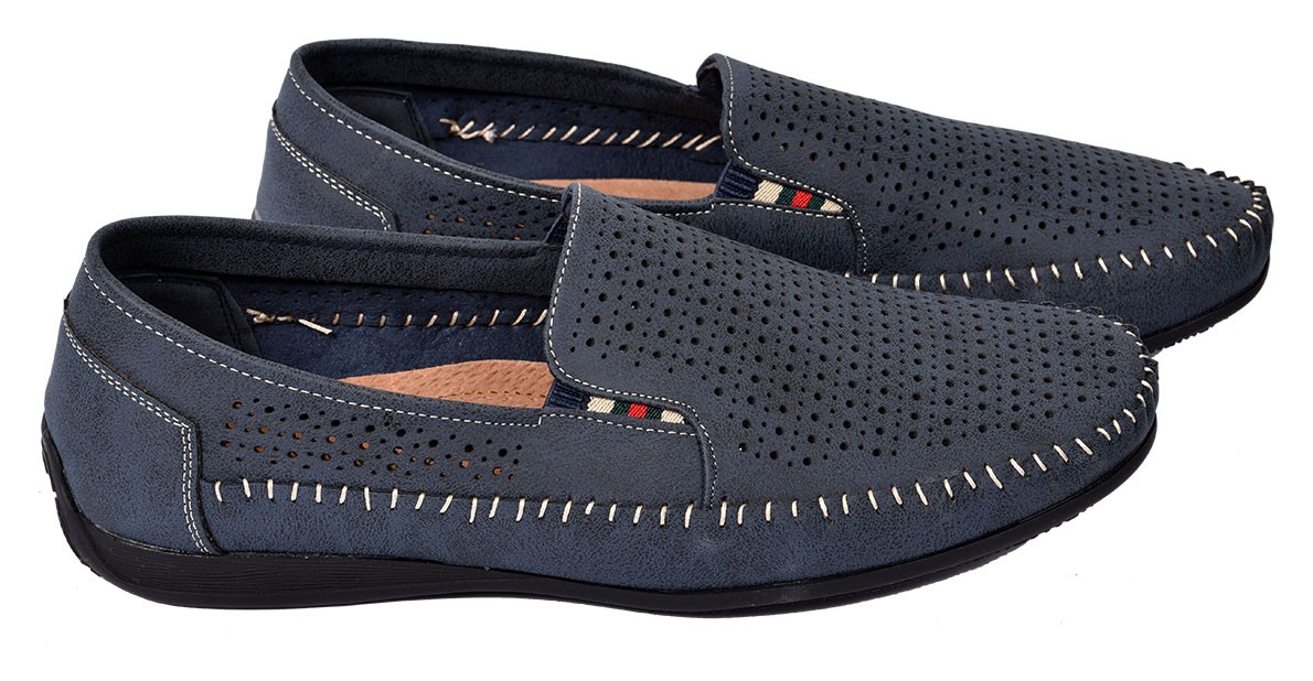 Mocassins pour Homme Doublure CUIR PREMIUM- Chaussure d'été Qualité et Confort - Foto 7 di 8