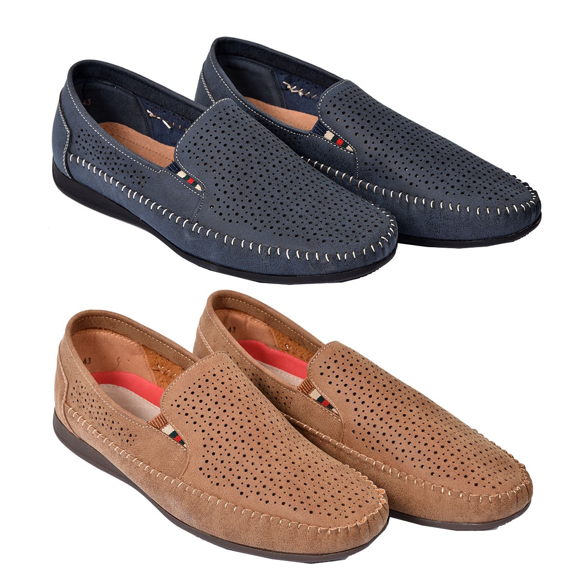 Mocassins pour Homme Doublure CUIR PREMIUM- Chaussure d'été Qualité et Confort - Foto 8 di 8