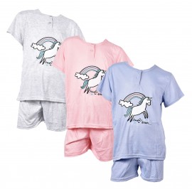 Pyjama Court Fille SARA HOMEWEAR