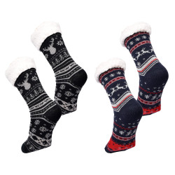 Chaussettes Homme d'intérieur Thermiques Antidérapantes