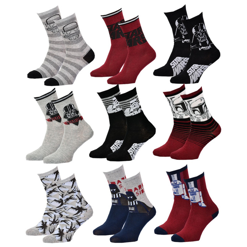 Chaussettes Pack Garçon LA GUERRE DES ETOILES