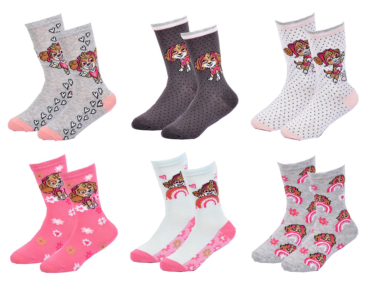 Chaussettes Antidérapantes Enfant Pat' Patrouille - Lot De 4 Paires - Tailles 23/26, 27/30, 31/35 - Semelle Picot - Coton Peluche - Licencié Nickelodeon