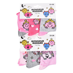Chaussettes Pack Fille MONSIEUR MADAME