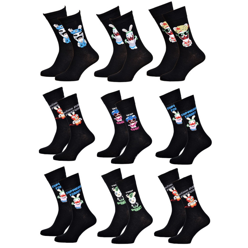 Chaussettes Pack HOMME LAPINS CRETINS