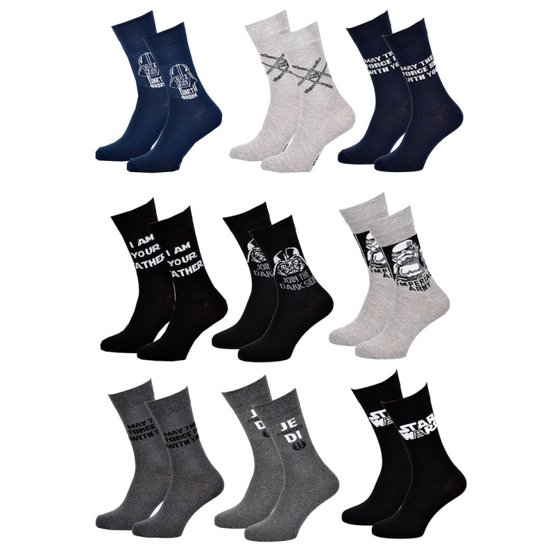 Chaussettes Pack HOMME LA GUERRE DES ETOILES