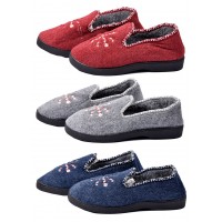 CHARENTAISE Femme Pantoufle PREMIUM BRODEE