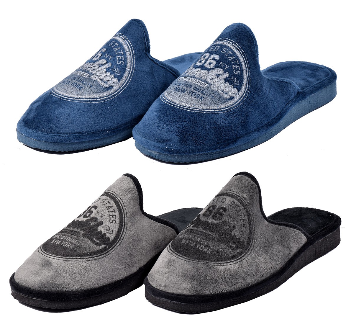 Pantoufles Homme En Suédine - Confort Premium - Fabriquées En Espagne - Taille 40 à 46