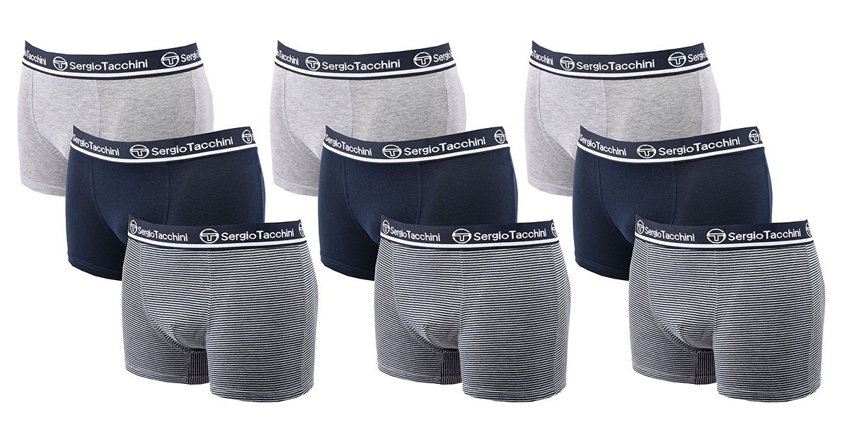Boxer Sergio Tacchini 100% Coton - Neuf Avec étiquettes - Style Moderne Pour Homme