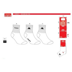 Chaussettes Homme QUARTER KAPPA Lot de 6