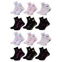 Chaussettes Femme QUARTER KAPPA Lot de 12