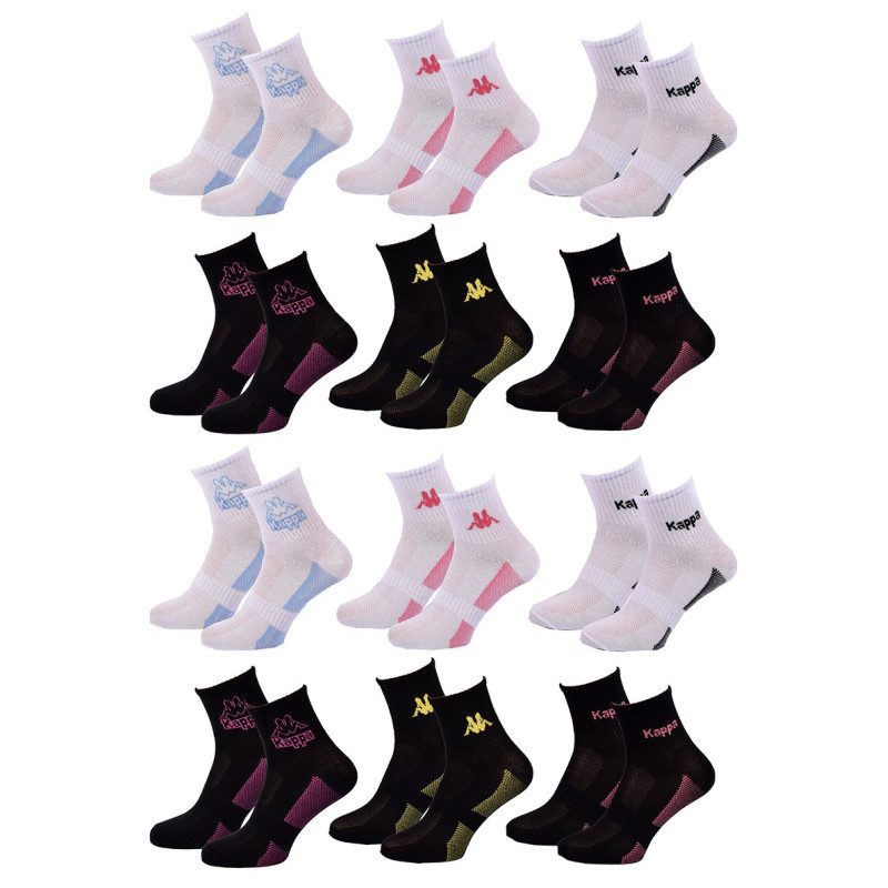 Chaussettes Femme QUARTER KAPPA Lot de 12